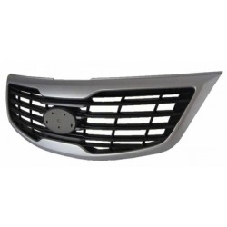 Griglia mascherina radiatore nera con cornice silver