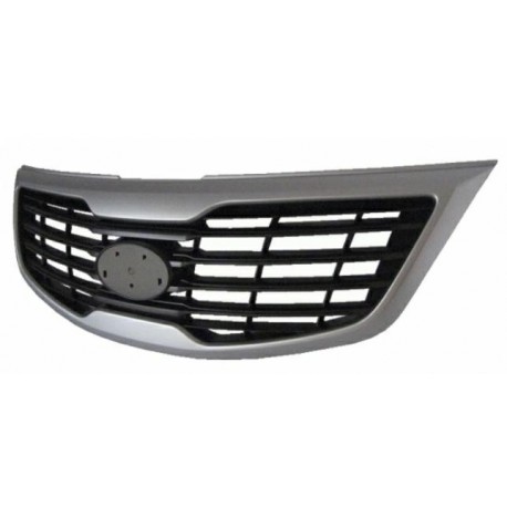 Griglia mascherina radiatore nera con cornice silver