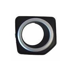 Griglia paraurti anteriore con foro fendinebbia con cornice cromata dx