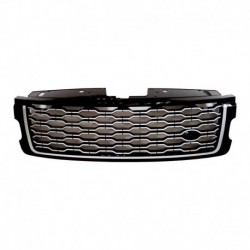 Griglia mascherina radiatore nero lucido - argento