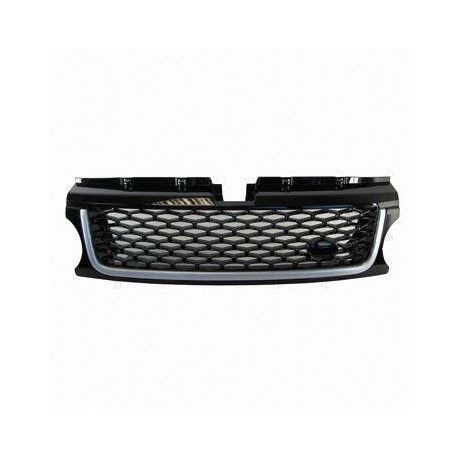 Griglia mascherina radiatore nera lucida - grigio - argento