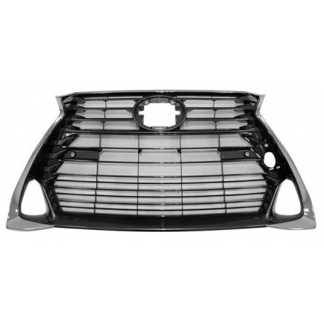 Griglia mascherina radiatore con modanatura cromata con fori sensori parcheggio