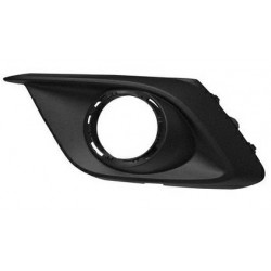 Griglia paraurti anteriore con foro fendinebbia con fori cornice cromata dx