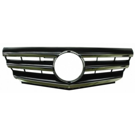 Griglia mascherina radiatore cromata - nera