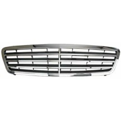 Griglia mascherina radiatore con 3 profili cromata - grigio