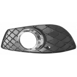 Griglia paraurti anteriore con foro fendinebbia con cornice cromata sx