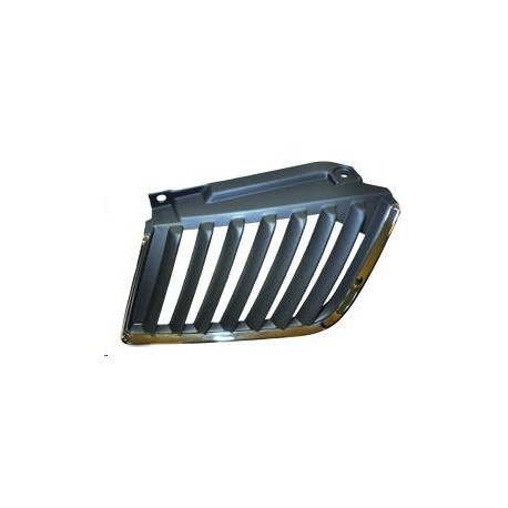 Griglia mascherina radiatore cromata - nera dx