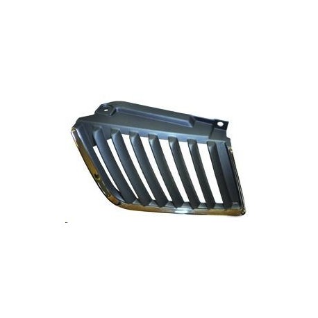 Griglia mascherina radiatore cromata - nera sx