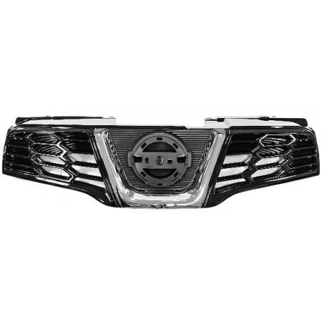 Griglia mascherina radiatore cromata - nera