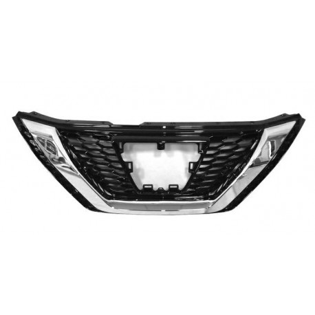 Griglia mascherina radiatore cromata - nera lucida