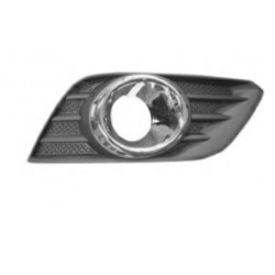 Griglia paraurti anteriore con foro fendinebbia con cornice cromata dx