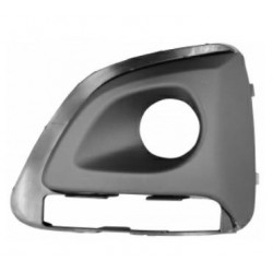 Griglia paraurti anteriore con foro fendinebbia con fori luce diurna con fori cornice cromata sx