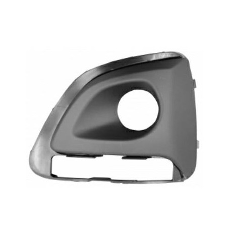 Griglia paraurti anteriore con foro fendinebbia con fori luce diurna con fori cornice cromata sx