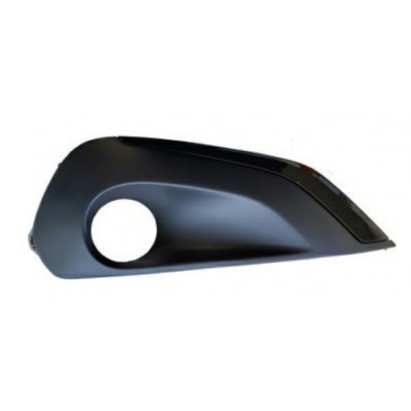 Griglia paraurti anteriore con foro fendinebbia con modanatura nera dx