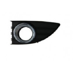 Griglia paraurti anteriore con foro fendinebbia con cornice cromata sx