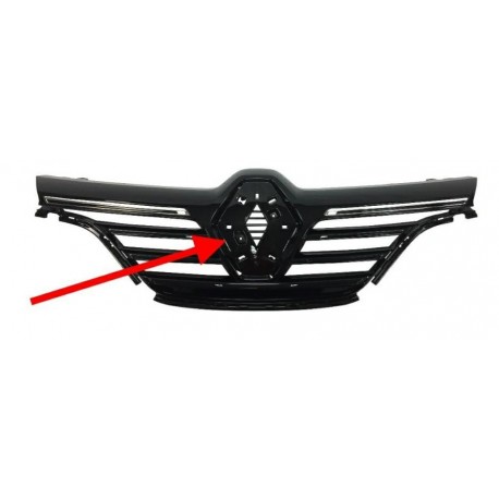 Griglia mascherina radiatore con 2 modanature cromate