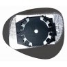 Piastra specchietto termica con vetro lato passeggero - dx