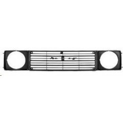 Griglia mascherina radiatore argento - nera