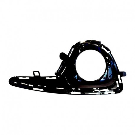 Griglia paraurti anteriore con foro fendinebbia nera lucida dx