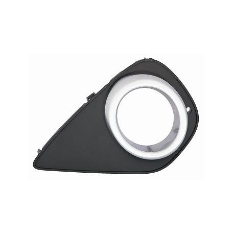 Griglia paraurti anteriore con foro fendinebbia modelli 5 porte nera lucida dx