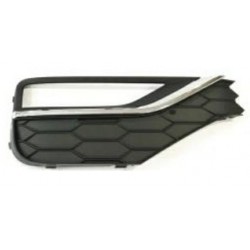 Griglia paraurti anteriore con foro fendinebbia con modanatura cromata dx