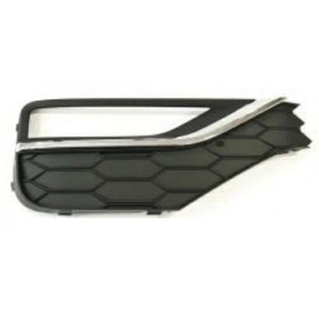 Griglia paraurti anteriore con foro fendinebbia con modanatura cromata dx