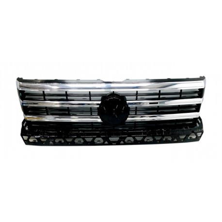 Griglia mascherina radiatore cromata - nera lucida