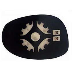 Piastra specchietto termica con vetro lato passeggero - dx