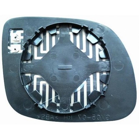 Piastra specchietto termica con vetro lungo asferico lato guida - sx