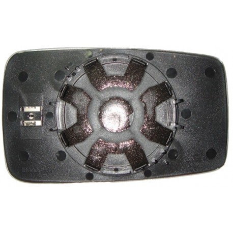 Piastra specchietto termica con vetro piano blu lato guida - sx