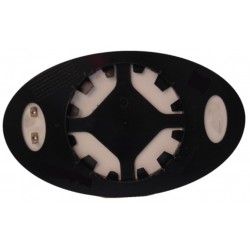 Piastra specchietto termica con vetro piano lato guida - sx