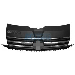 Griglia mascherina radiatore nera con 3 modanature cromate