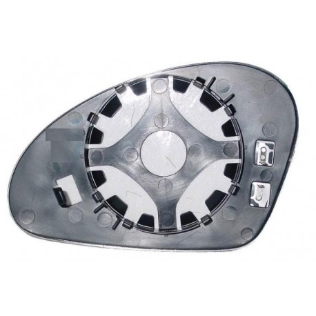 Piastra specchietto termica con vetro piccolo curvo lato passeggero - dx