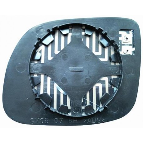 Piastra specchietto termica con vetro piccolo lato passeggero - dx