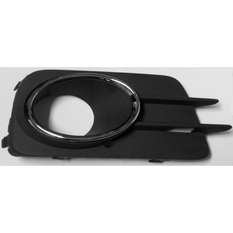 Griglia paraurti anteriore con foro fendinebbia con cornice cromata dx