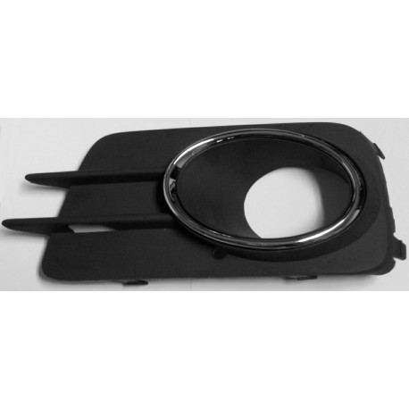 Griglia paraurti anteriore con foro fendinebbia con cornice cromata sx