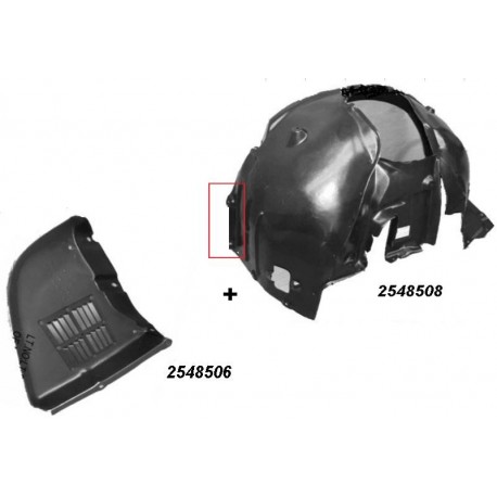 Riparo passaruota locaro parasassi anteriore dx