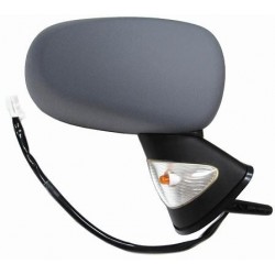 Retrovisore elettrico asferico con freccia bianca verniciabile dal 2006 in poi dx