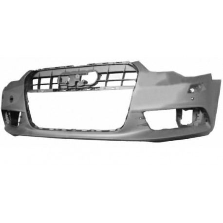 Paraurti anteriore verniciabile con fori lavafari sensori e park distance control