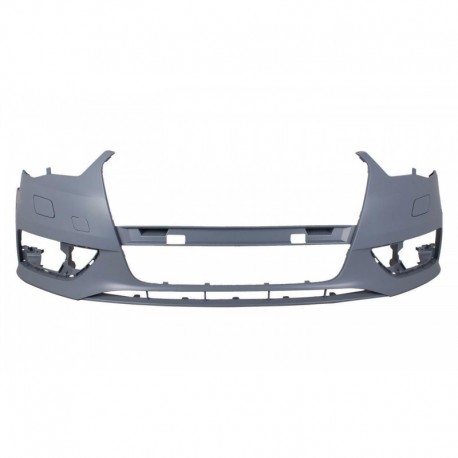 Paraurti anteriore verniciabile con fori lavafari e 4 tracce fori sensori