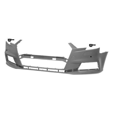 Paraurti anteriore verniciabile completo di fori park distance control con tracce fori park assist