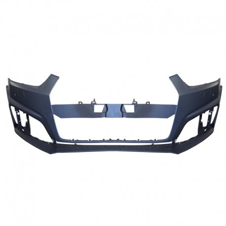 Paraurti anteriore verniciabile con fori lavafari e sensori versione S-Line