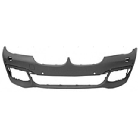 Paraurti anteriore verniciabile con fori lavafari sensori e rilevamento pedone