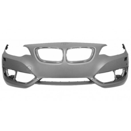 Paraurti anteriore verniciabile con fori lavafari sensori e telecamera versione SE