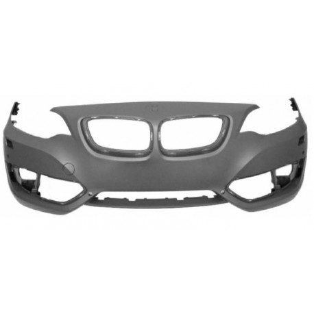 Paraurti anteriore verniciabile con fori lavafari e sensori versione Sport