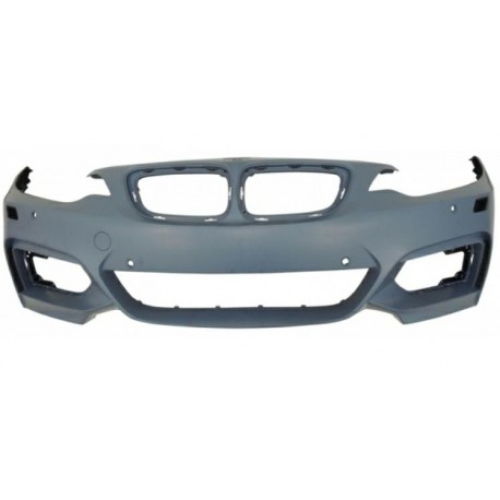 Paraurti anteriore verniciabile con fori lavafari e 6 fori sensori