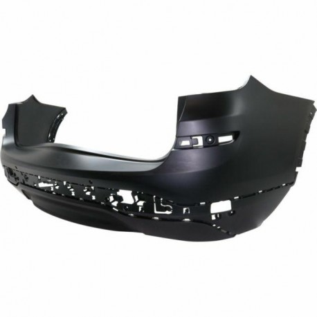 Paraurti posteriore verniciabile con fori park distance control con doppio scarico sinistro versione X-Line