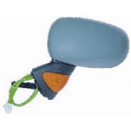 Retrovisore elettrico termico asferico con freccia arancio verniciabile sx