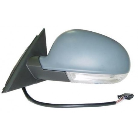 Retrovisore elettrico termico asferico con freccia con luce di cortesia verniciabile sx