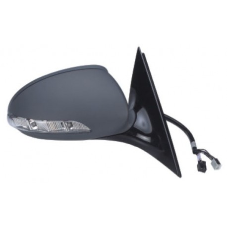 Retrovisore elettrico termico asferico con freccia con memoria con luce di cortesia verniciabile 13 pin dx